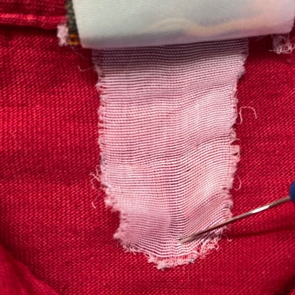 Haband Guayabera Shirt Mens XL Red Short Sleeve Embroidered Button Down Cuban - Picture 4 of 7